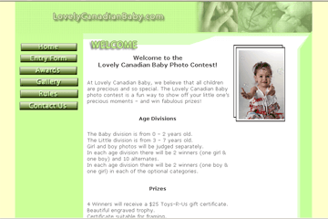 lovely canadian baby web site thumbnail