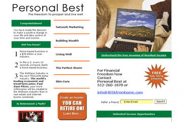 personal best web site thumbnail